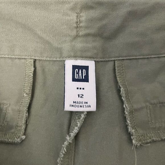 Gap Factory Olive Green Drawstring Shorts Size 12 - Picture 5 of 5